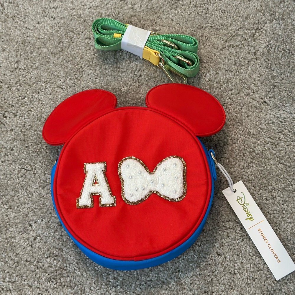 Stoney Clover Red and Blue Mouse Ear Crossbody Bag